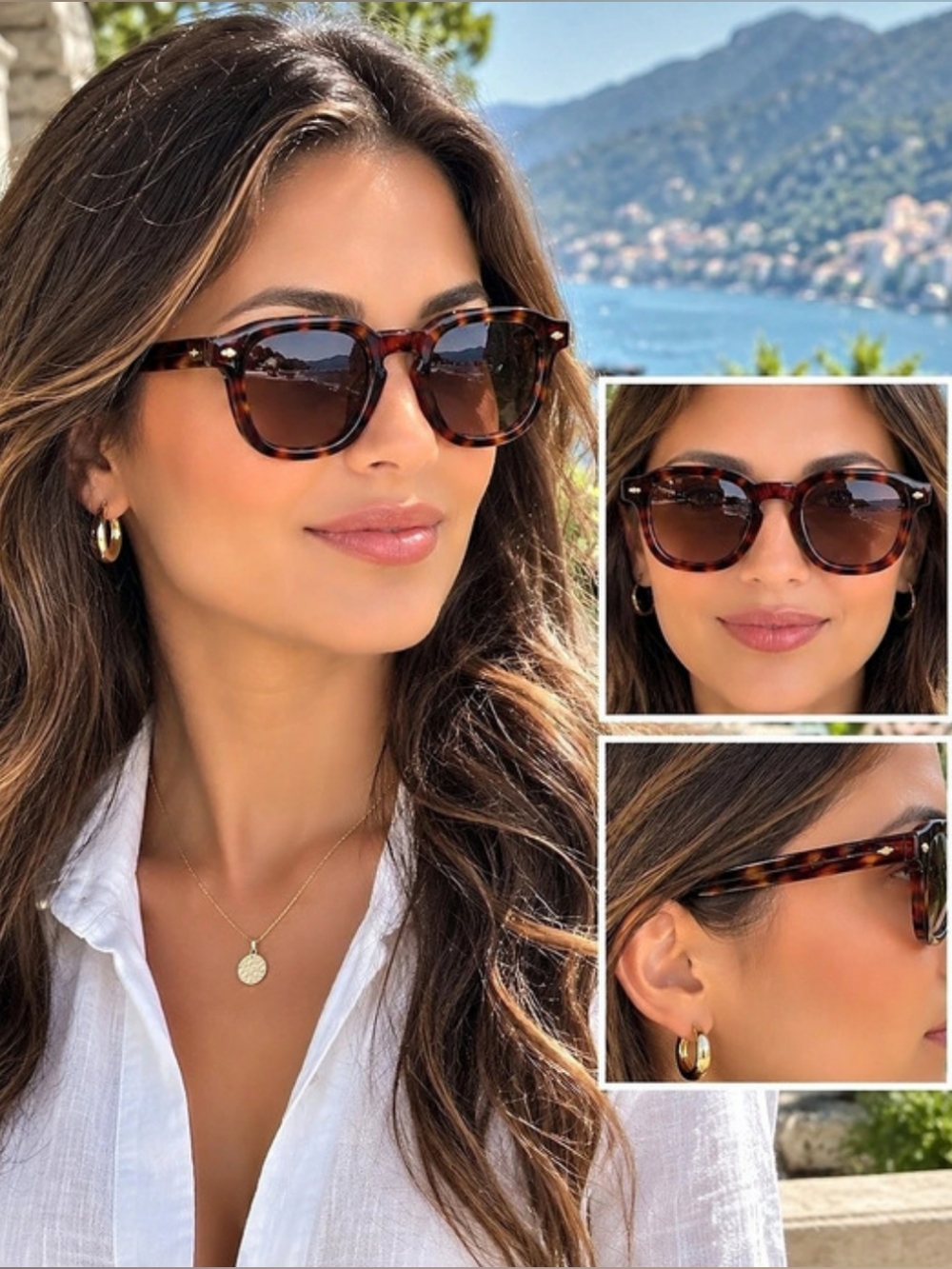 Loro Piana Traveller 53 Square-Frame Acetate Sunglasses Brown